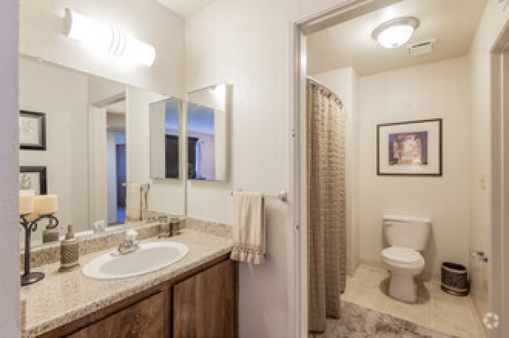 Primary bedroom view shot with 2nd sink